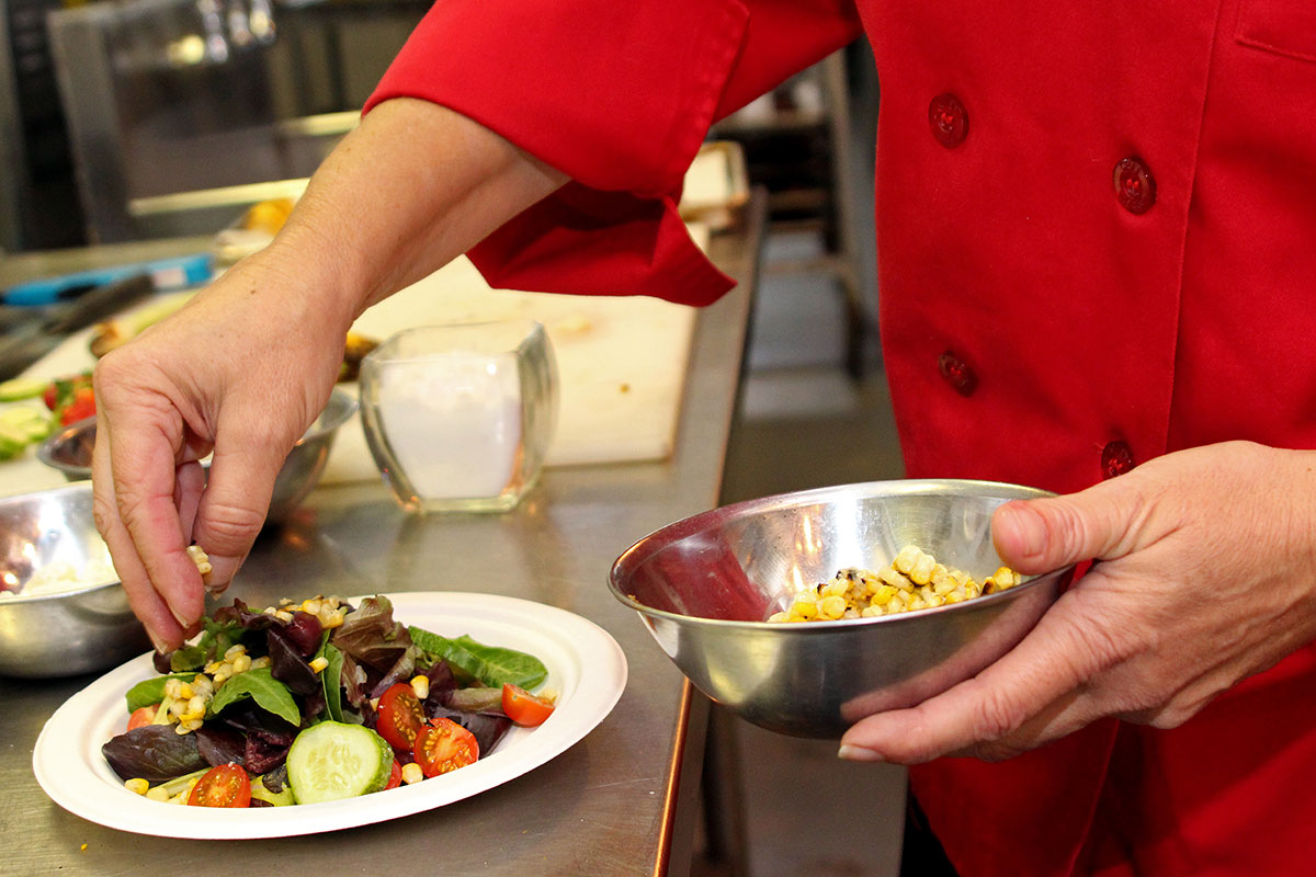 chef plating dish