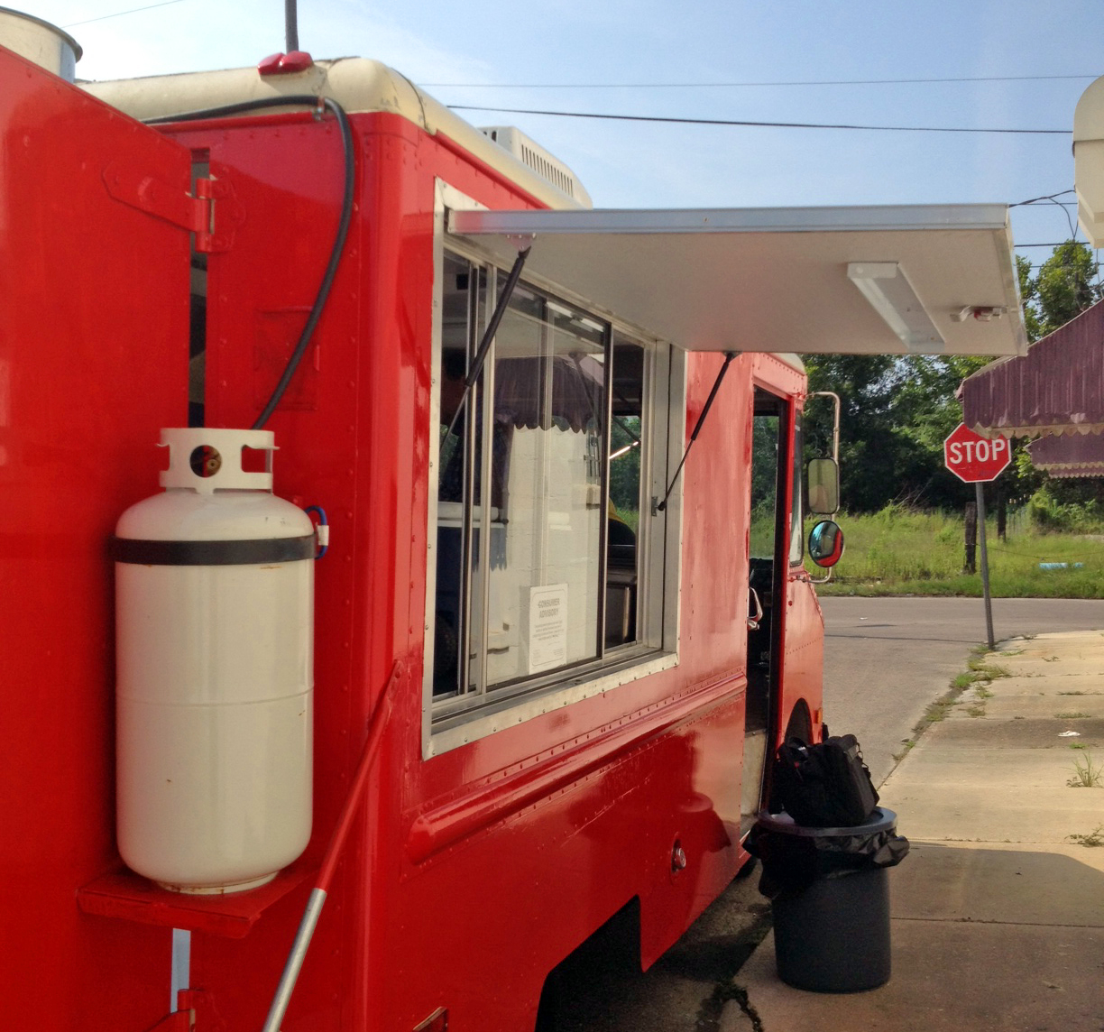 red food truck